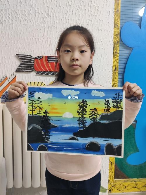 少儿水粉作品,风景水粉画!_风景_儿童画_母婴_早教