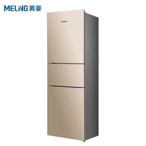 [玫瑰金色]210升中门软冷冻 美菱(meling)210升 三门小冰箱家用 节能