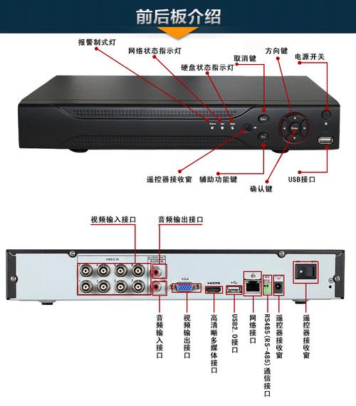 8路cvi录像机8路hdcvi同轴硬盘录像机8路cvr超清hcvr录像机
