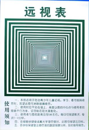 远视表挂图