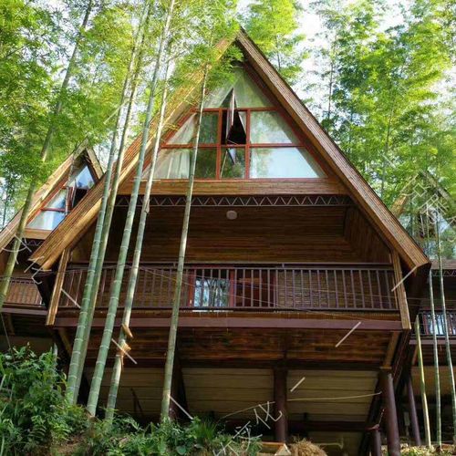 竹房子-竹建筑厂家专业设计定做各类竹屋竹别墅竹楼吊脚楼木屋