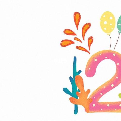 关于宝宝2周岁生日的朋友圈九宫格拼图素材_生日_九宫