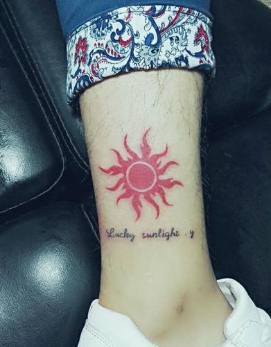 太阳纹身手稿