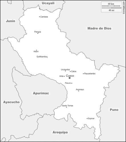 库斯科 : 免费地图, 免费的空白地图, 免费的轮廓地图, 免费基地地图