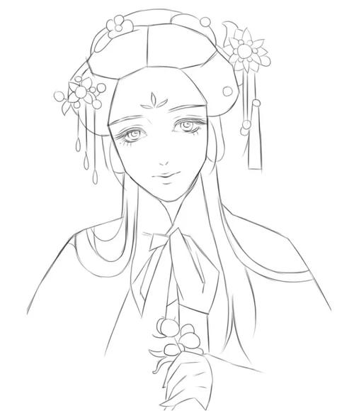 手绘古风教你用简单铅笔画出超细腻古风美女