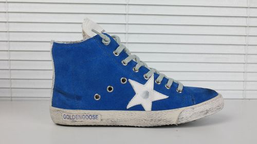 golden goose francy blue 韩国热卖 纯手工高级定制 情侣款休闲鞋 34
