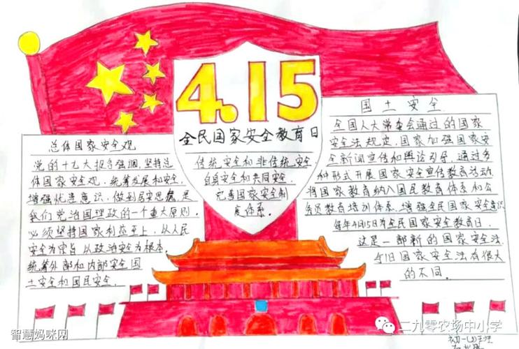 国家安全教育日手抄报图片