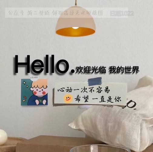 hello 欢迎光临 我的世界 心动一次不容易希望 一直是你 图片 背景图