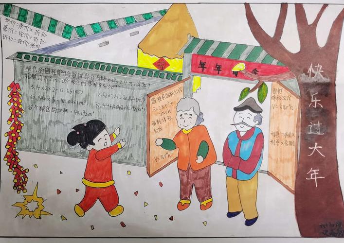 贺牛年,巧手喜迎新春 扬长帆,六三砥砺前行 ——六年级三班迎春手抄报