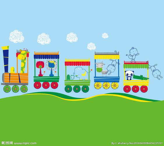 小火车幼儿素材图片