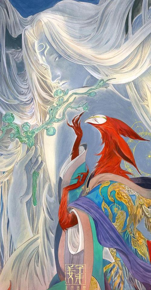 姜子牙竖屏壁纸,唯美2d画风