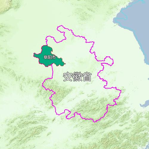 原创9张地形图,快速了解安徽省阜阳各市辖区县市
