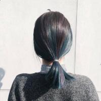 欧美女生扎辫子背影头像