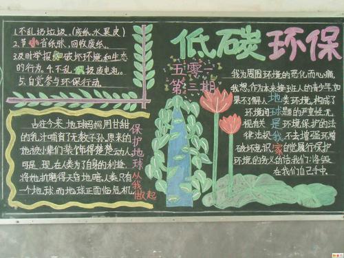 2019世界环境保护日黑板报2