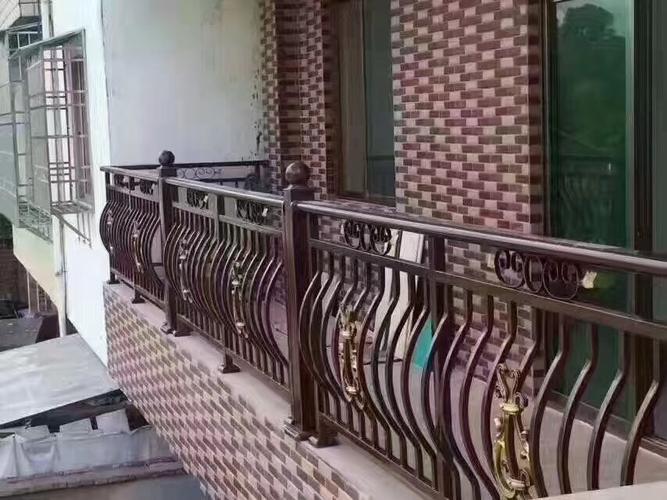 新中式铝合金阳台围栏弯弧