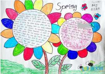 我最喜欢的一个季节英语手抄报 季节英语手抄报