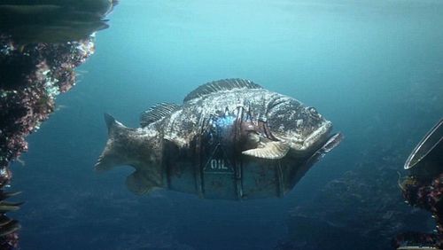 海洋被人类污染,生物们纷纷发生变异,鱼的身体竟变成了油桶!