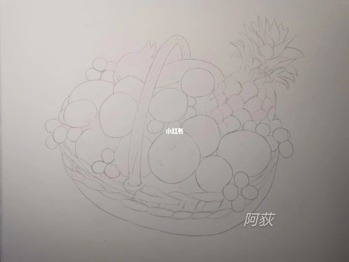 手绘水果篮(附过程图)_手绘_彩铅_彩铅画_知识_艺术