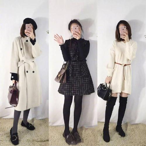 54套适合小个子女生的,秋冬季穿搭示范,简单时髦又显高!