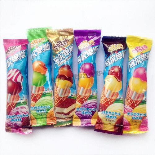 阿尔卑斯双享棒糖果多口味硬糖棒棒糖双球板装休闲万圣节零食网红 8支