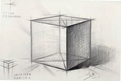 怎么画『正方体』的「透视图」?