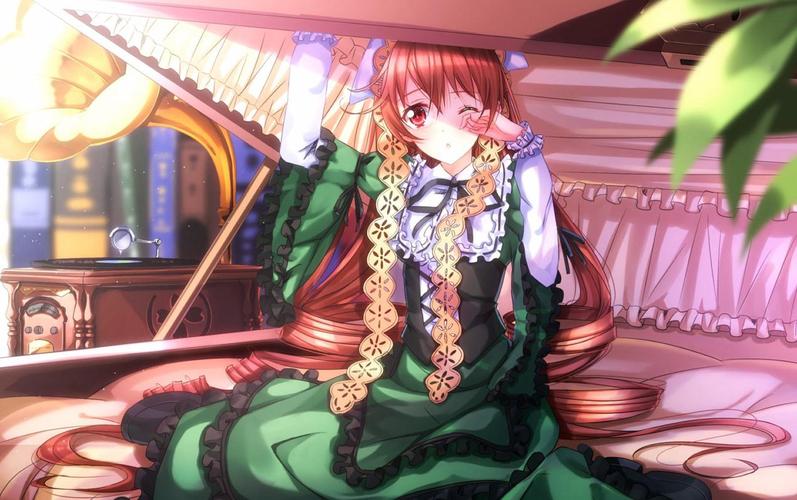 蔷薇少女翠星石ppt背景图片下载