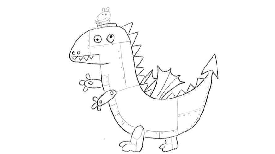 恐龙 机械霸王龙简笔画   恐龙是生活在史前的一种爬行动物,西方文意