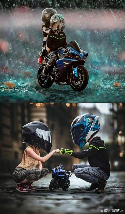 q版机车骑士少年