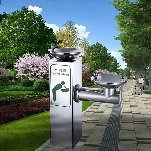 愉顺不锈钢户外饮水台直饮水双盆饮水台户外饮水台公园公共直饮水机