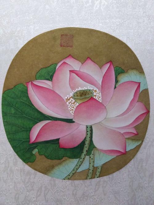 临摹宋画《出水芙蓉图》