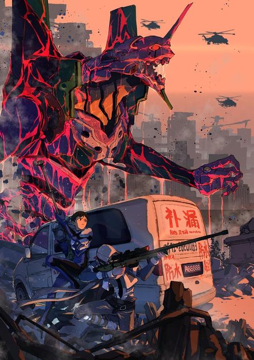 求新世纪福音战士中初号机的壁纸