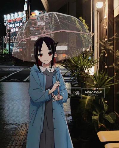 原创二次元老婆来到现实中薇尔莉特靠在窗前麻衣学姐与你共进晚餐