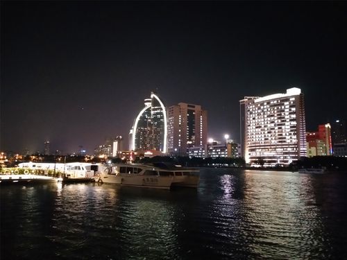 厦门白鹭洲公园夜景