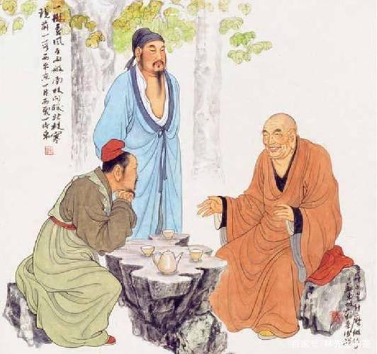 故事,民间不仅有苏东坡版本,还有郑板桥版本,流传的下联还有:茶敬茶