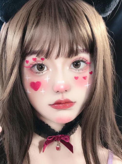 0基础万圣节妆容 可爱鬼罢了_妆容_万圣节去哪玩_腮红