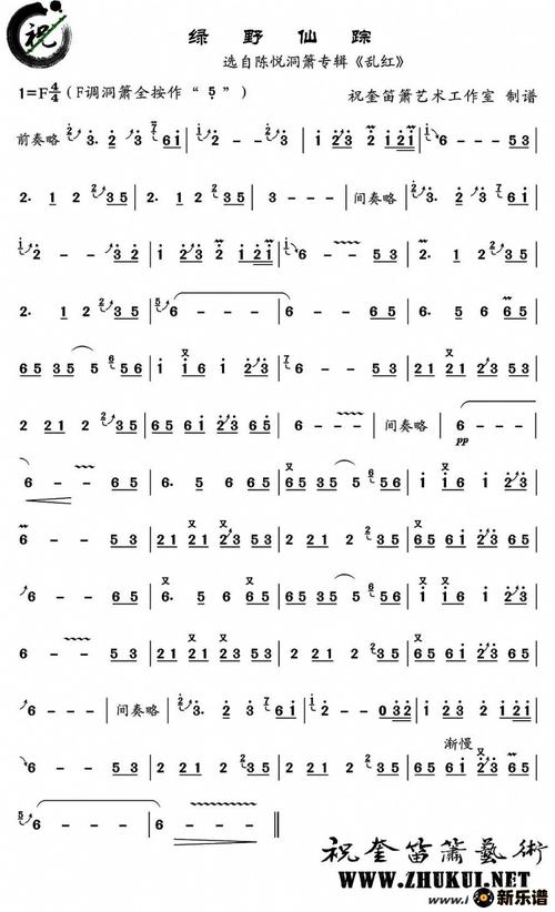 歌曲绿野仙踪的简谱歌谱下载