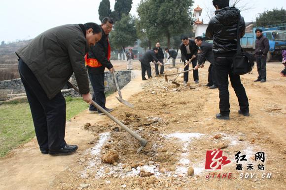嘉禾县塘村镇清水村迅速掀起绿化攻坚总动员