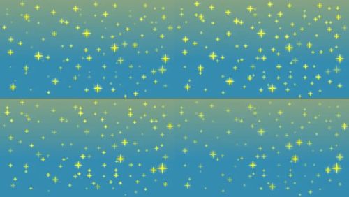 满天的蓝天星星闪烁