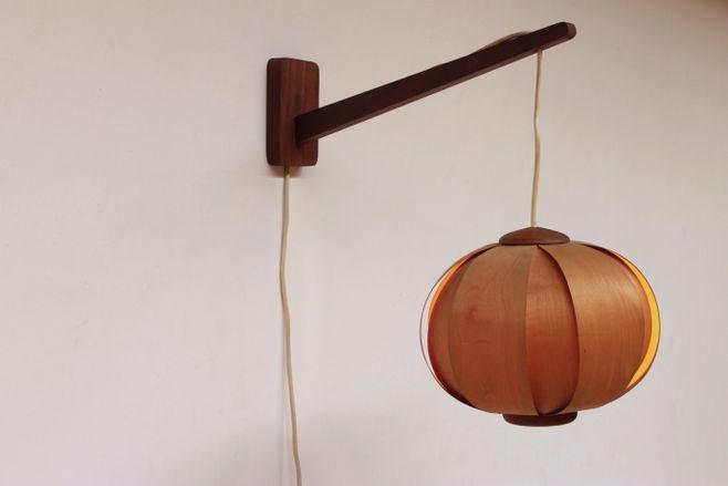 手工diy木制灯具 台灯 壁灯