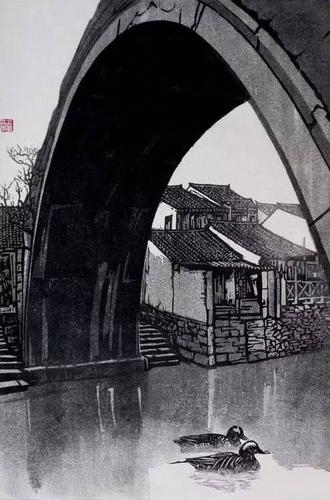 精妙绝伦 | 水印木刻风景
