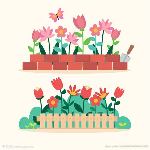 花园设计图__卡通设计_广告设计_设计图库_昵图网.