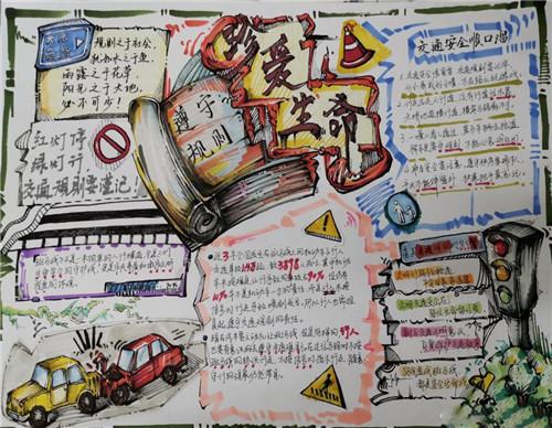 全国交通安全日题目的手抄报全国安全日手抄报