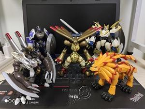 数码宝贝dreal模型黄金拉比兽黄金剑狮兽帝皇龙甲兽混沌红莲