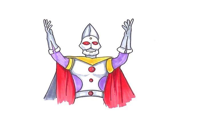怎么画奥特曼之王_卡通简笔画_简笔画大全