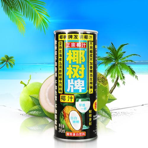 24罐 椰树椰汁正宗椰树牌椰子汁饮料 245ml 植物蛋白