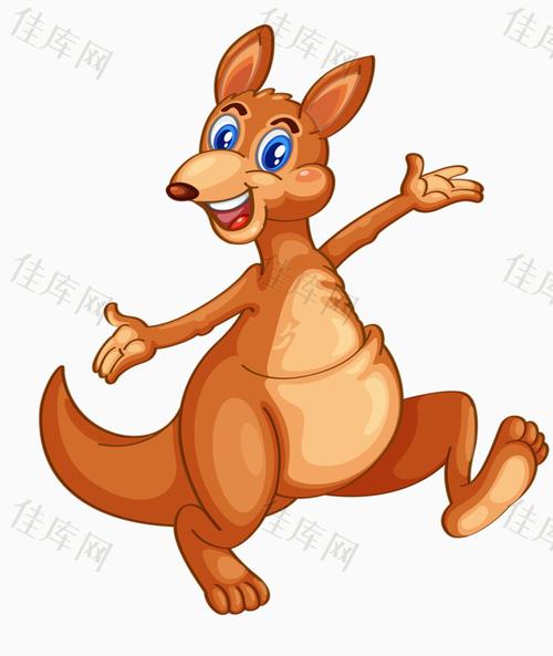 佳库网 免抠元素 卡通手绘 可爱袋鼠 图片素材详细参数: 编号6180679