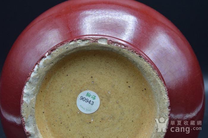 清代祭红釉长颈瓶