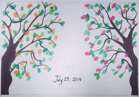 用指纹画的母亲节手抄报 母亲节手抄报