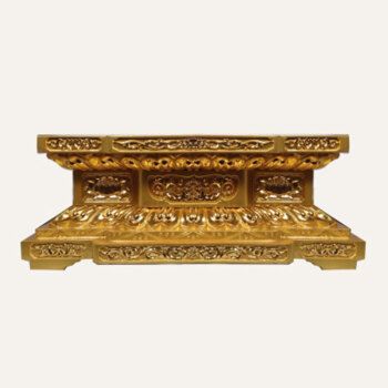 礼之缘 木雕底座金刚座莲花座圆形长方形樟木红木佛像