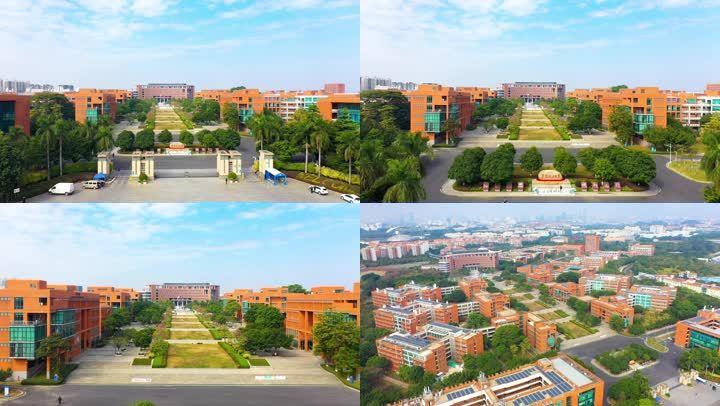 [有版权]4k航拍广州大学城华南理工大学
